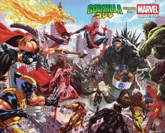 GODZILLA DESTROYS THE MARVEL UNIVERSE 