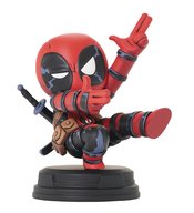 MARVEL ANIMATED STYLE FINGER GUNS DEADPOOL STATUE 