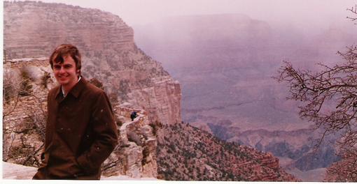 John standing by Grand Canyon